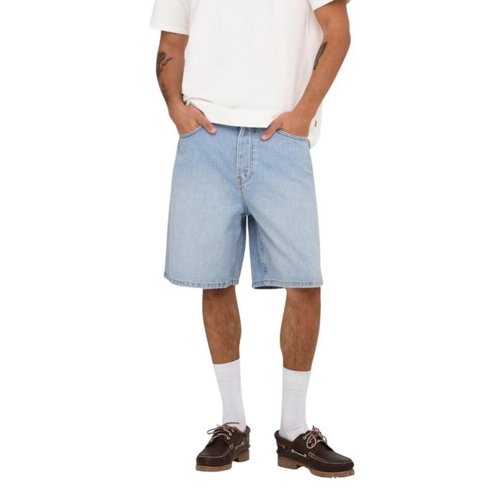 Only & Sons Light Blue Organic Cotton Bermuda Men's Shorts